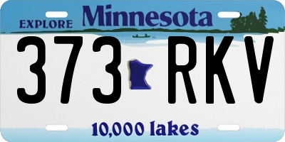 MN license plate 373RKV