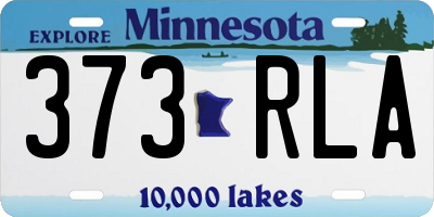 MN license plate 373RLA