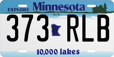 MN license plate 373RLB