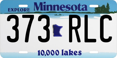 MN license plate 373RLC