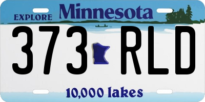MN license plate 373RLD