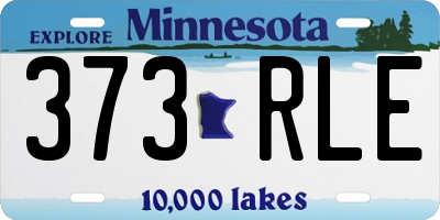 MN license plate 373RLE