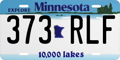 MN license plate 373RLF