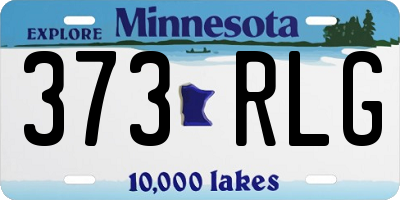 MN license plate 373RLG