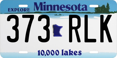 MN license plate 373RLK