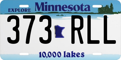 MN license plate 373RLL