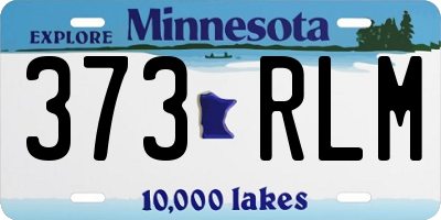 MN license plate 373RLM