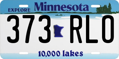 MN license plate 373RLO