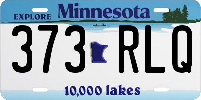 MN license plate 373RLQ