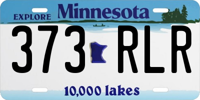 MN license plate 373RLR