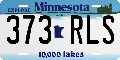 MN license plate 373RLS