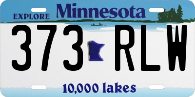 MN license plate 373RLW