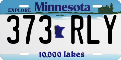 MN license plate 373RLY