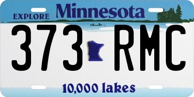 MN license plate 373RMC