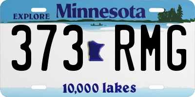 MN license plate 373RMG