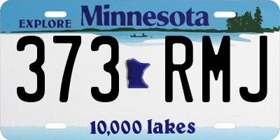 MN license plate 373RMJ