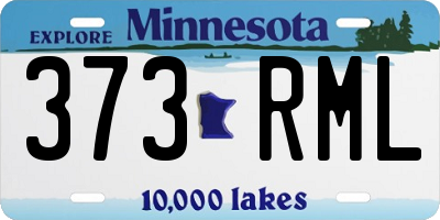 MN license plate 373RML