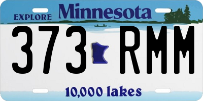 MN license plate 373RMM