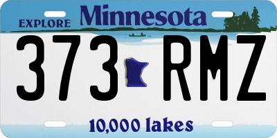 MN license plate 373RMZ