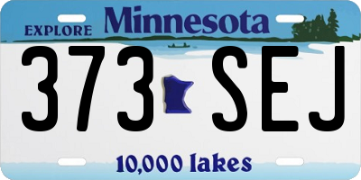 MN license plate 373SEJ