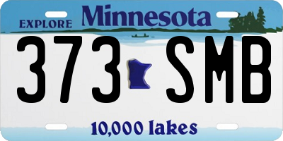 MN license plate 373SMB