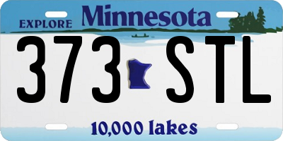 MN license plate 373STL