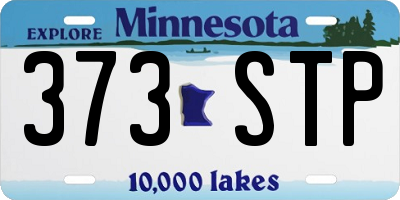 MN license plate 373STP