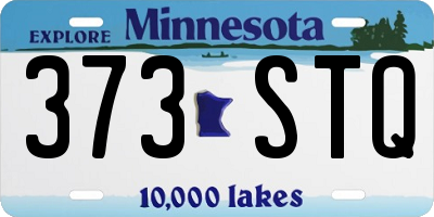 MN license plate 373STQ