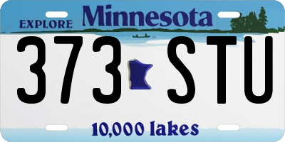 MN license plate 373STU