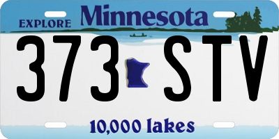 MN license plate 373STV