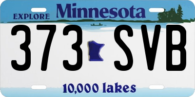 MN license plate 373SVB