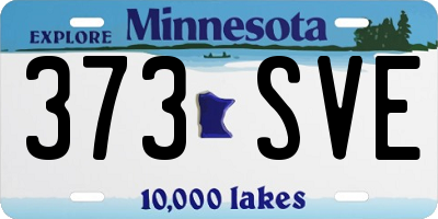 MN license plate 373SVE