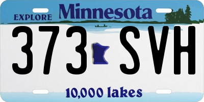MN license plate 373SVH
