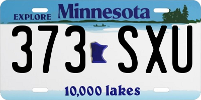 MN license plate 373SXU