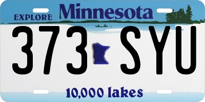 MN license plate 373SYU