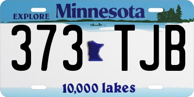 MN license plate 373TJB