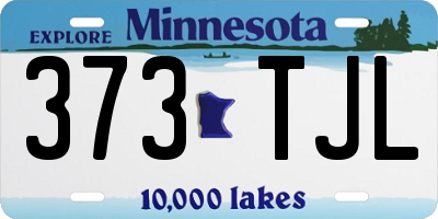 MN license plate 373TJL