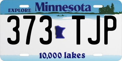 MN license plate 373TJP