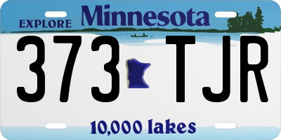 MN license plate 373TJR