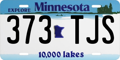 MN license plate 373TJS