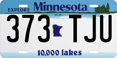 MN license plate 373TJU
