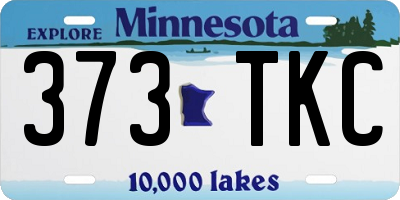 MN license plate 373TKC