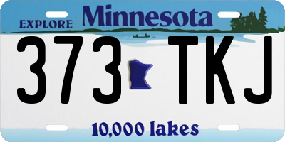 MN license plate 373TKJ