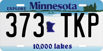 MN license plate 373TKP