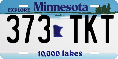 MN license plate 373TKT