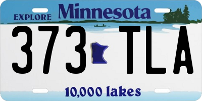 MN license plate 373TLA