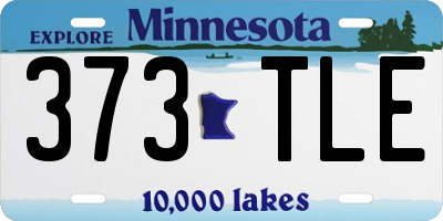 MN license plate 373TLE