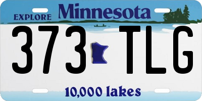 MN license plate 373TLG