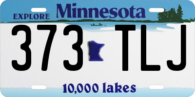 MN license plate 373TLJ