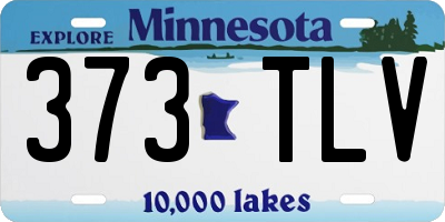 MN license plate 373TLV